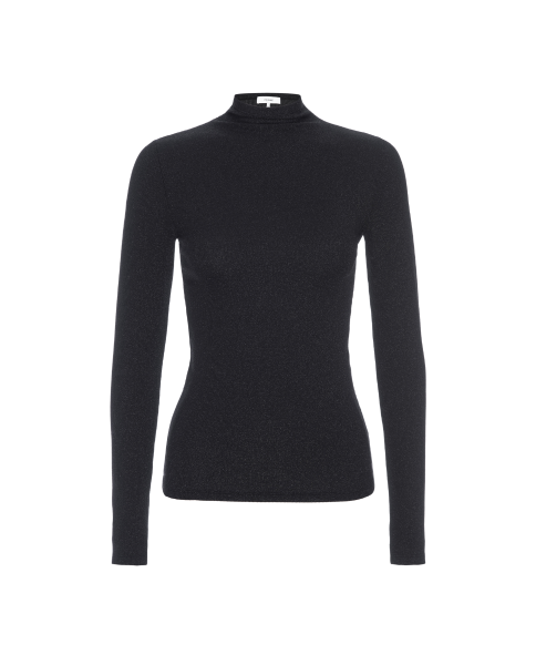 FRAME Shirt - Lurex Turtleneck Top