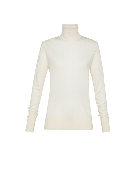 FORTE_FORTE Pullover - Superfine merino turtleneck